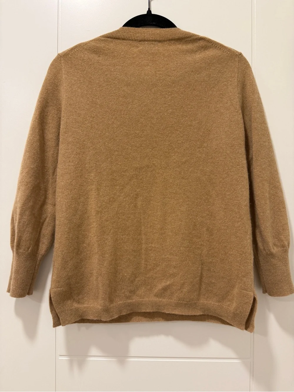 J. Crew Camel/Tan 100% Cashmere Crewneck Sweater